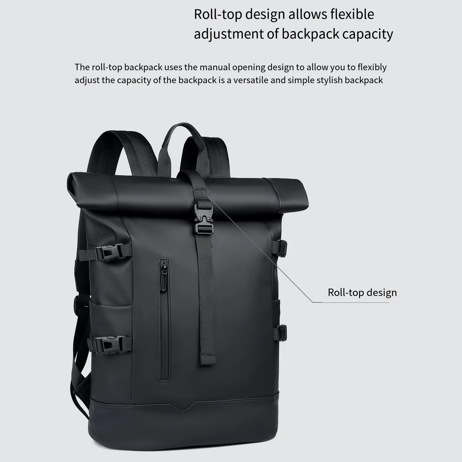 Trendy Backpack, Unisex Casual Backpack, Outdoor Short-Distance Travel Bag, Personalized Laptop Backpack, Large-Capacity Multi-Functional Storage Bag