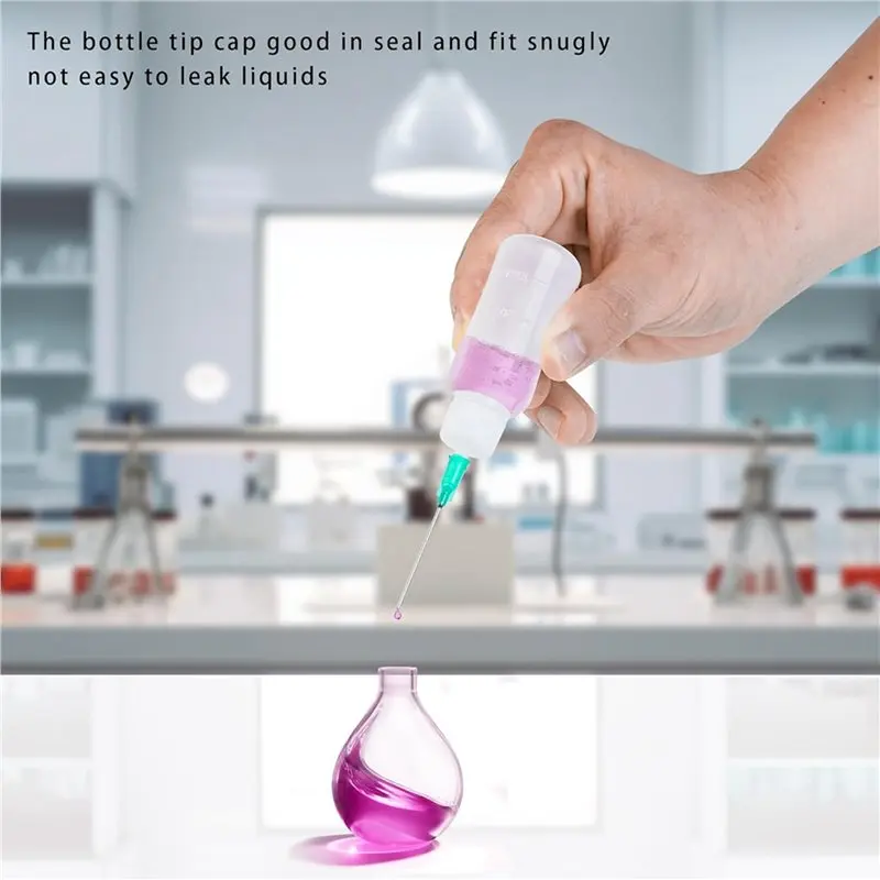 TCF-2X 30Ml Precision Tip Applicator Bottle,Blunt Tip Needle And Cap, 18G 20G 25G Needle Tip Squeeze Bottle