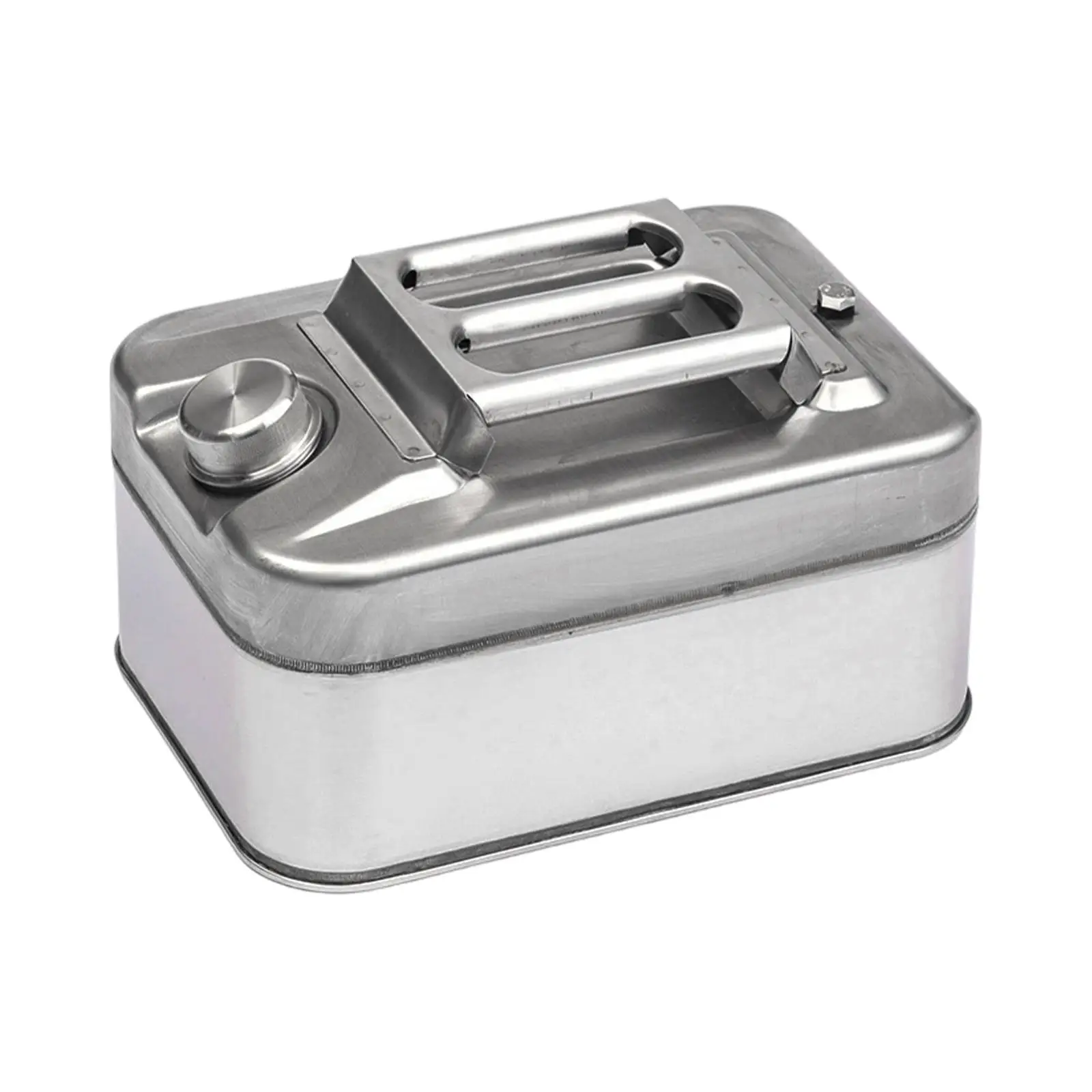 Emergency Fuel Tank Portable Heavy Duty Metal Jug 304 Stainless Steel Water Storage Can for Traveling Outdoors