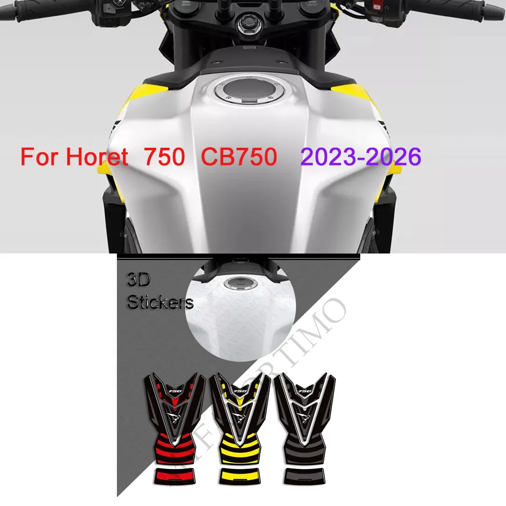 For Hornet 750 CB750  Motorcycle Tank Pad TankPad Cap Grips Gas Fuel Knee Stickers Decals Protection CB 750 2023 2024 2025 2026