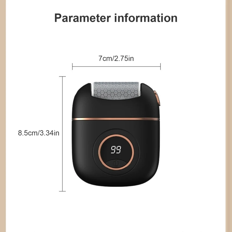 Waterproof Electric Pedicure Device ABS Texture Suitable for Soft Feet Care