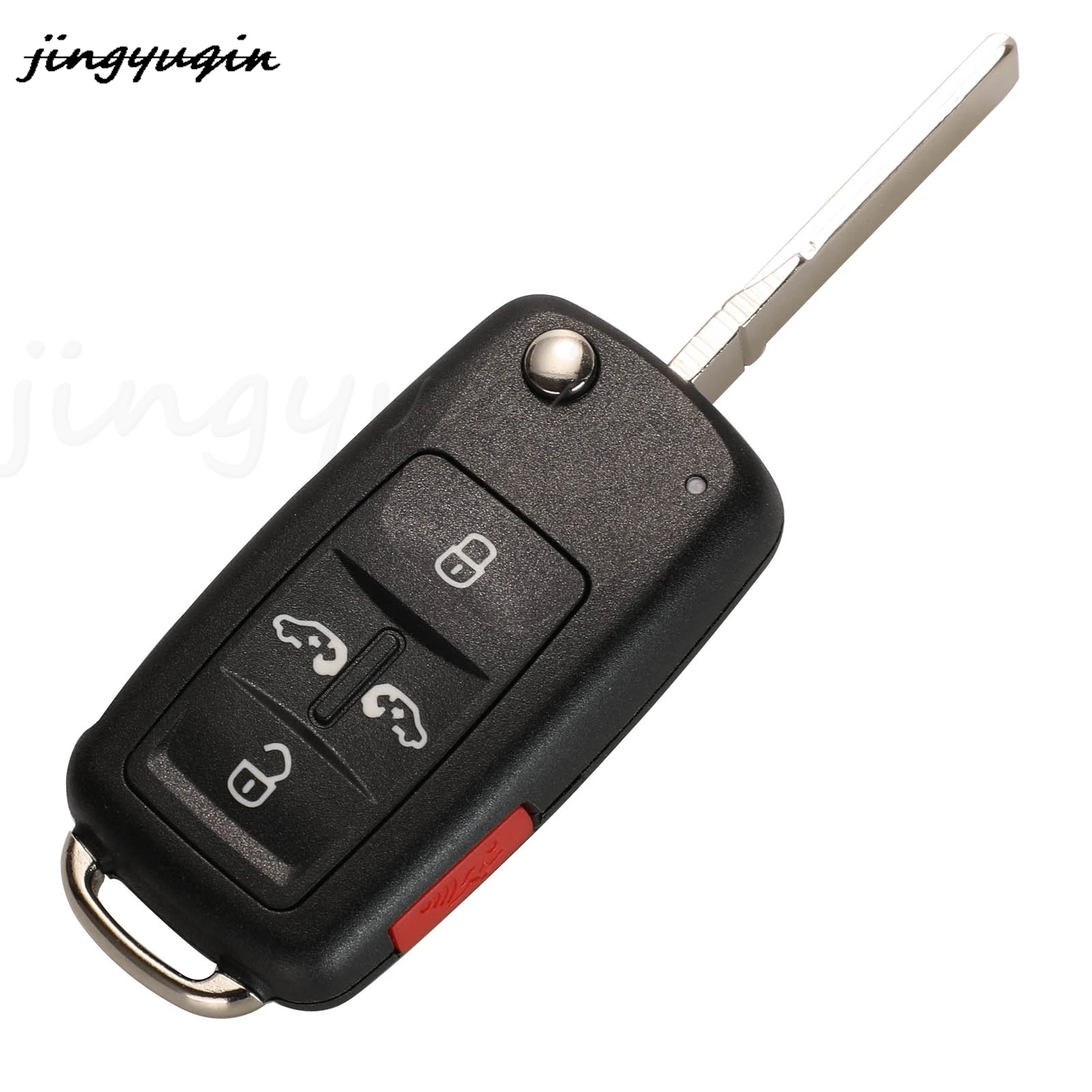 jingyuqin 5 Buttons Smart Remote Car Key Fob 315/433Mhz ID48 Ask For VW Volkswagan Sharan Multivan T5 5K0837202AD 7N0837202K