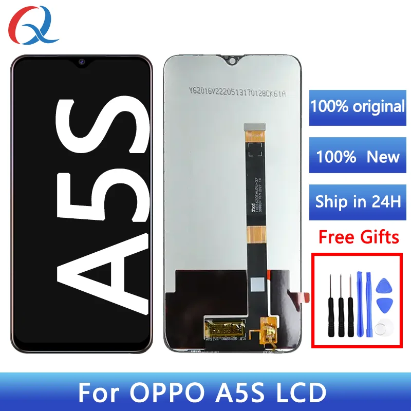 Original pantalla Oppo a5s lcd Digitizer Assembly oppo a5s a7 a12 screen replacement Mobile Phone Lcd For OPPO a5s display