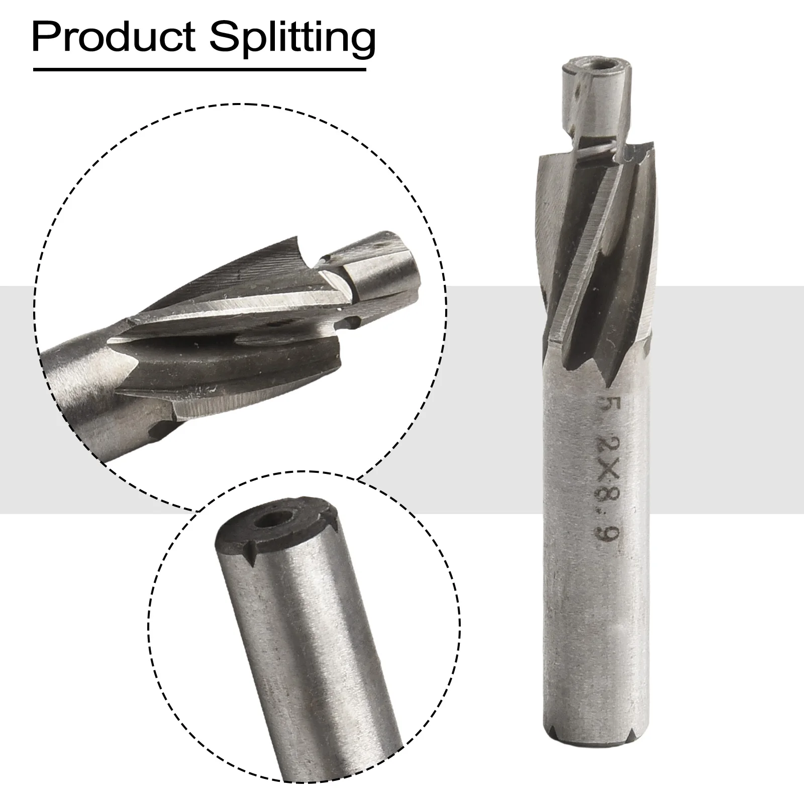 1pc Countersink Mill Cutter Aluminum M3-M8 Milling Precision Slotting Versatile Wear Resistance Efficiency Efficient