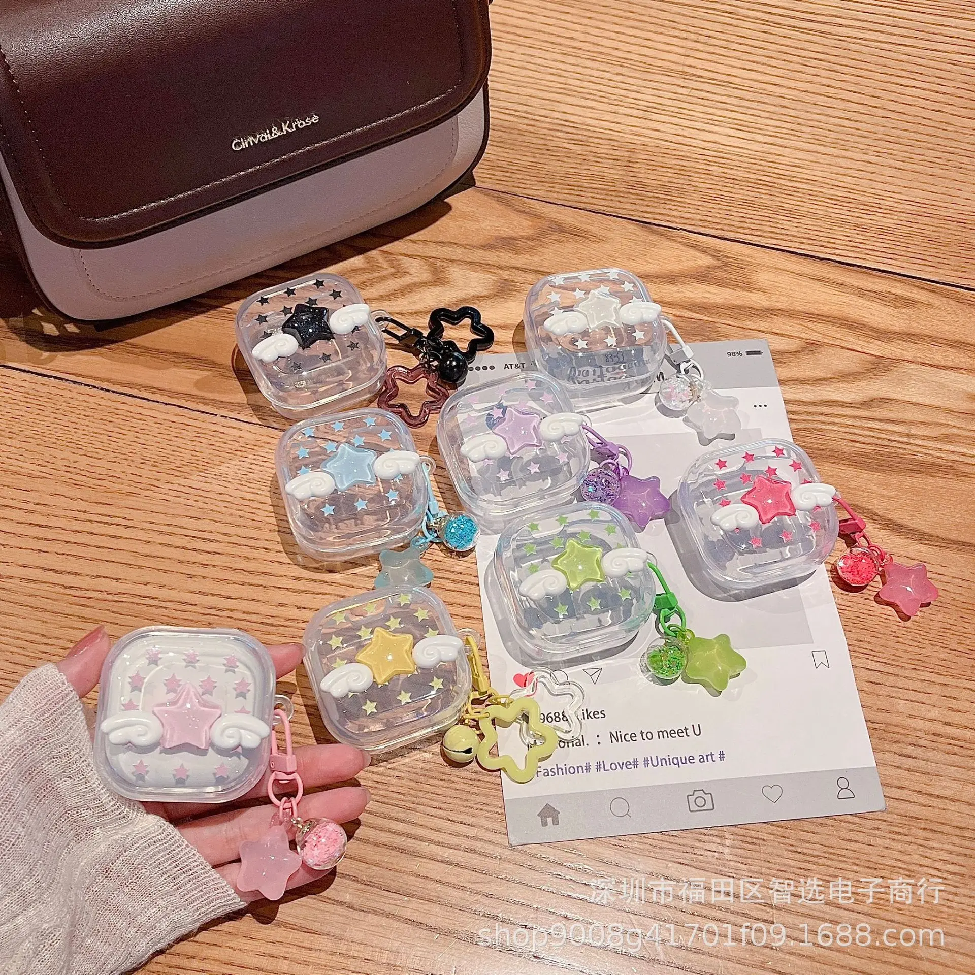 Suitable for Samsung Galaxy Buds 4Pro/4/3pro/3 Earphone Cover Cartoon for Galaxy Buds 2/2Pro/live/core with Pendant case