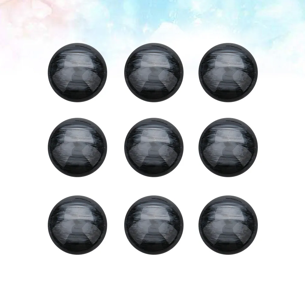 

30Pcs Semicircle Resin Cabochon Patches Flat Back DIY Jewelry Making Craft Supplies for Vase Clock Picture Decor Material