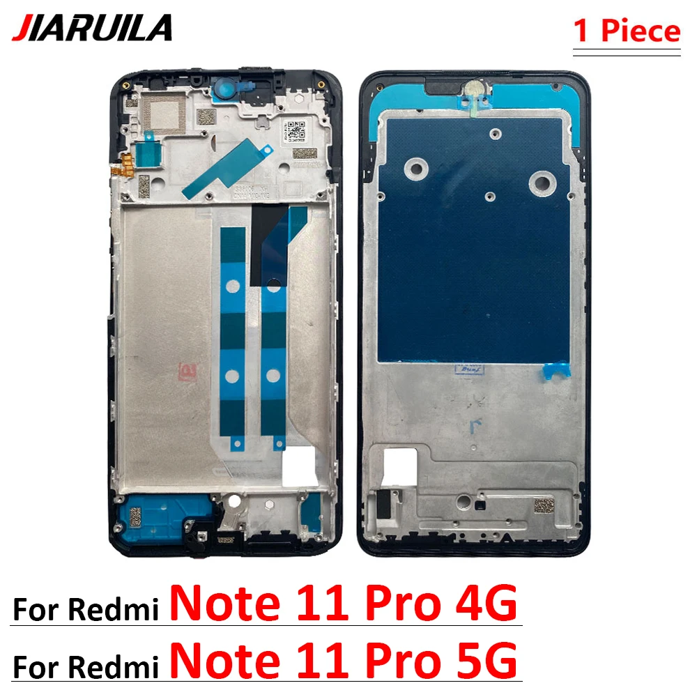 New Front Housing LCD Frame Screen Bezel Holder For Xiaomi Redmi Note 10 10s 11 11s 11E 12 12s 13 Pro Plus 4G 5G