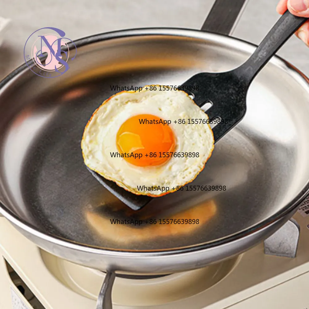 24cm 5-Ply 316 Stainless Steel Frying Pan, Induction Compatible Kitchen Cookware