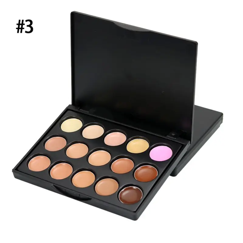 15 Colors Face Concealer Palette Foundation Shades Contour Makeup Kit Waterproof Natural Bronzer Cream Makeup Cosmetic