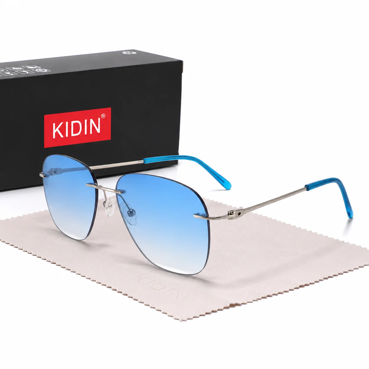 Fashionable new Metal Frame Plated real film Sunglasses for travel Sunscreen Sunglasses Women High-Quality men eyewear