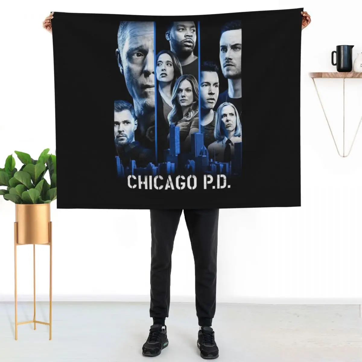 Black Graphic Chicago Med.Thank You For The Memories Signatures Throw Blanket Cozy Microfiber Throw Blanket for Home Bedroom