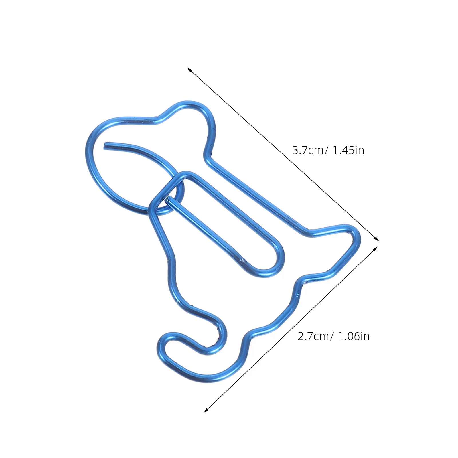 50Pcs Puppy Shaped Paper Clips Decorative Metal Bookmarks Planner Clips for Office School Document Organization