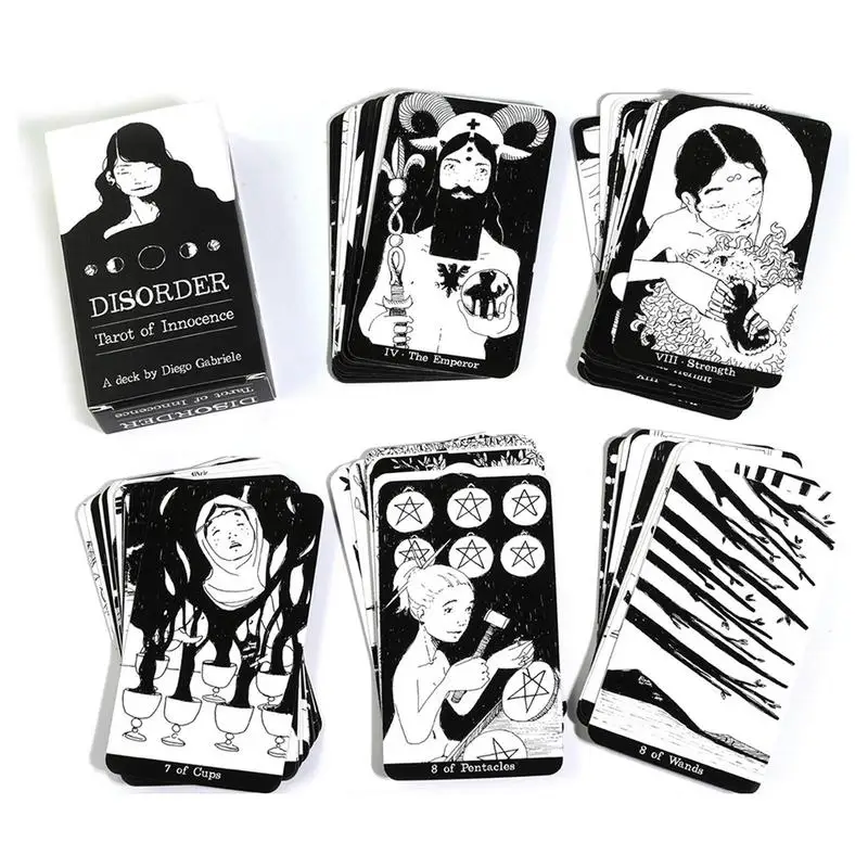 

78 Cards English Edition Divination Tarot Disorder Tarot of Innocence Oracle Cards Table Board Game Leisure game cards