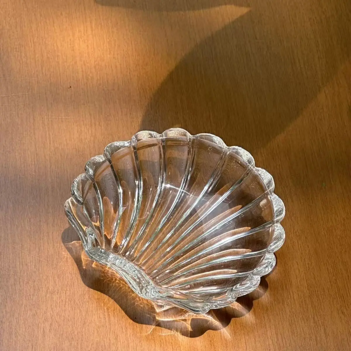 Glass Shell Glass Dish Mini Dish Cheese Dessert Cakes Plate Jewelry Storage Tray Simple New Style Plate