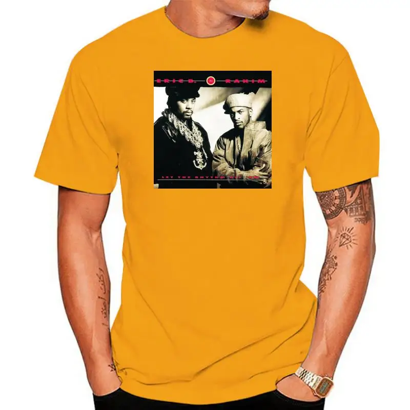 New Eric B  Rakim Hip Hop Album Cover Logo Mens Black T-Shirt Size S-3XL