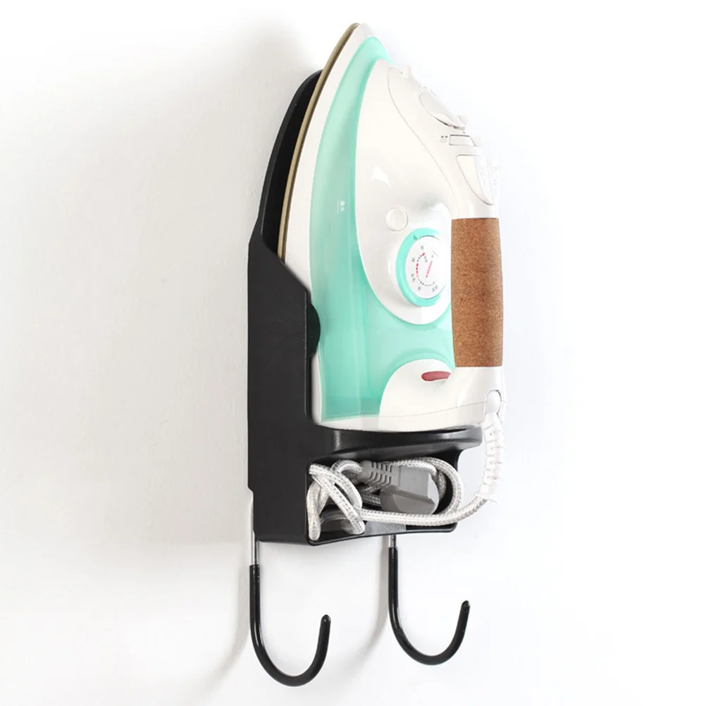 

Iron Board Wall Mount Holder Compact Heat Resistant Plastic Storage For Electric Iron Board Cord Organizer Pocket Strong