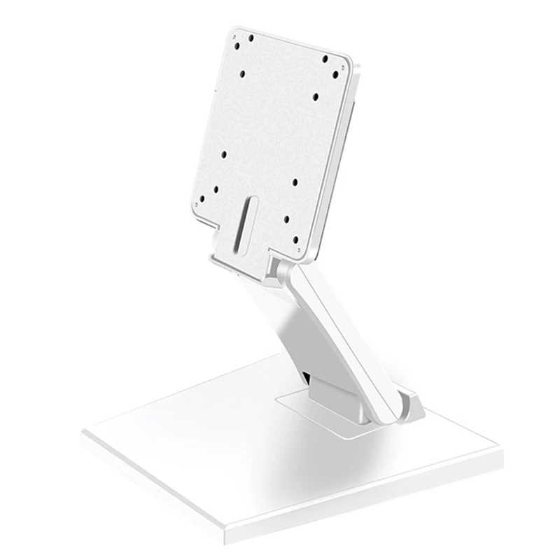 14-24in Desktop Monitor Holder with VESA Hole Folding TV Screen Stand Screen Mount Support for Home Office School White