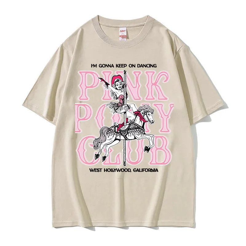 Limited Chappell Roan Pink Pony Club T Shirt Midwest Princess Tour 2024 magliette uomo donna abbigliamento moda Vintage T-Shirt top