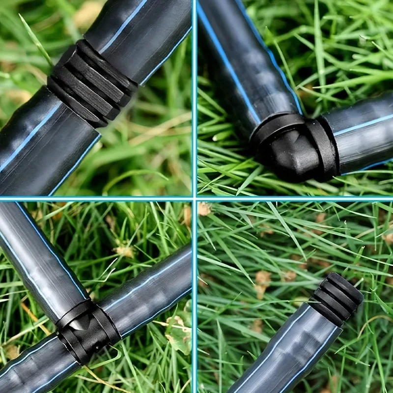 30Pcs Drip Irrigation Fittings Kit, Irrigation Barbed Connectors Water Hose Connector for 1/2\