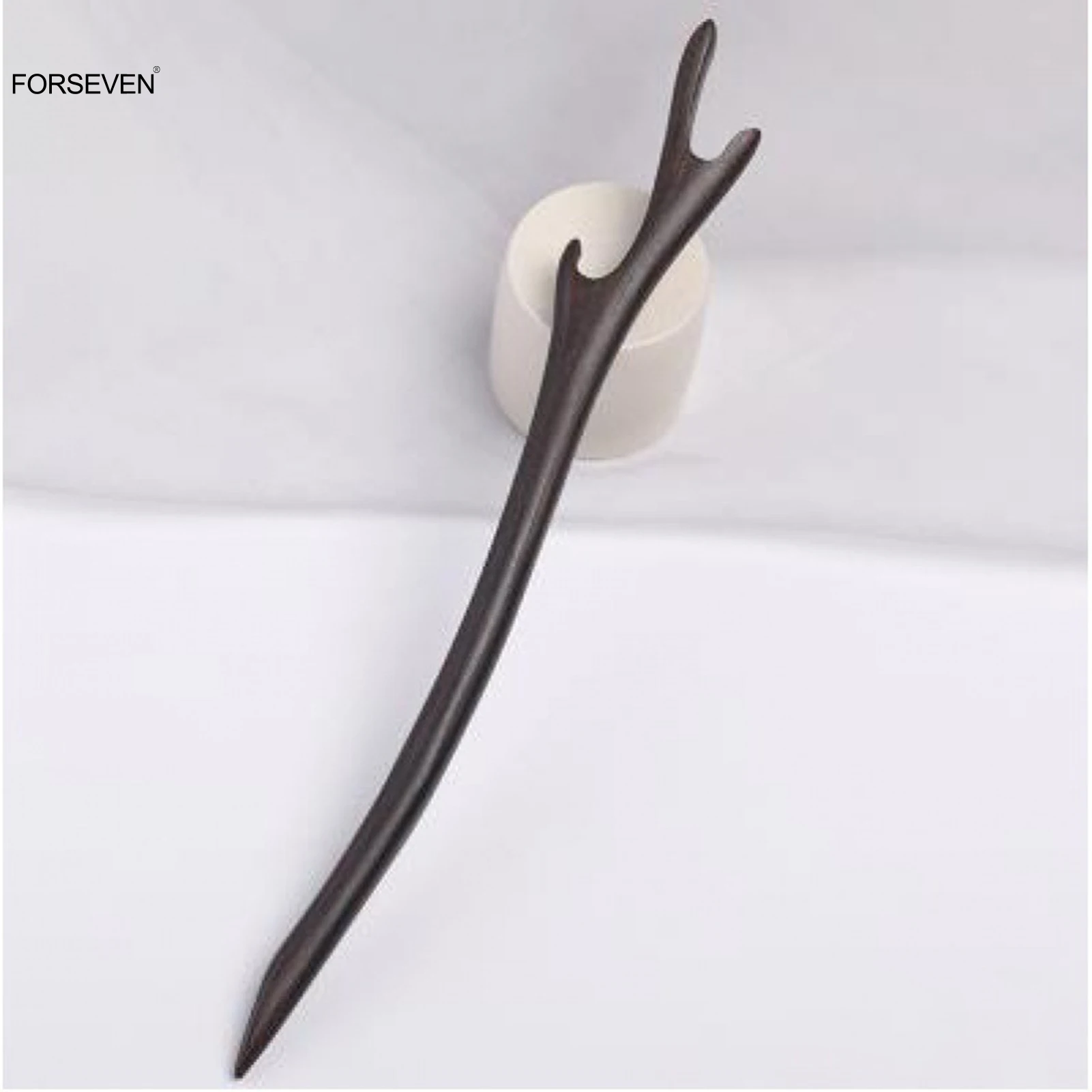 Wooden Hair Sticks Forks Handmade Carved Ebony Black Vintage Wood Hair Pins for Women Men Girls Hair Bun Maker Ornaments