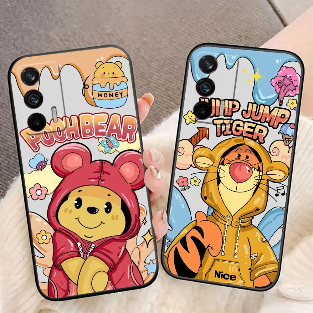 Winnie The Pooh Pink Piglet Phone Case For Realme C11 C20 C21 C21Y C30 C30S C33 C35 C55 C53 C63 C65 GT NEO 2 NARZO 50 X50 Case