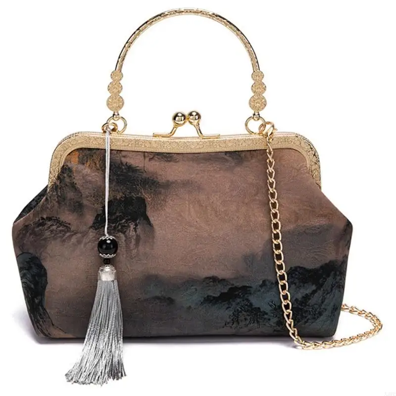 

Practical Shoulder Bag Oriental Aesthetic Crossbody Bag for Bride Practical Use