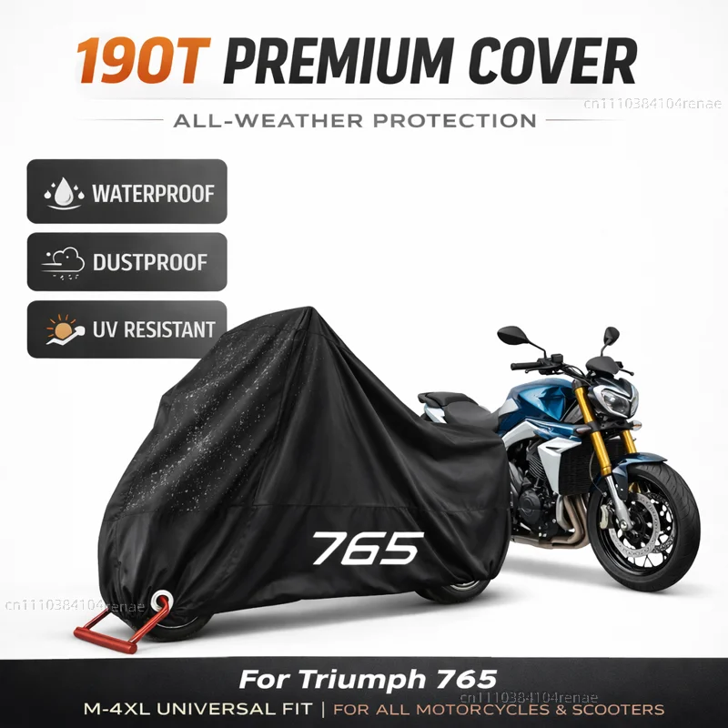 

For Triumph Street Triple 765 RS /S/R 675 daytona Trident 660 Motorcycle Cover Waterproof Dustproof UV Protection All Season