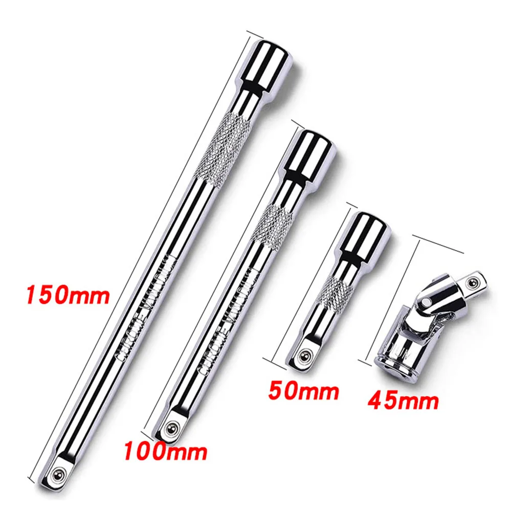 

3/4pcs Extension Bar 1/4 Drive Ratchet Socket Extender Extension Socket Drive Hand Tools Power Tools Accessories