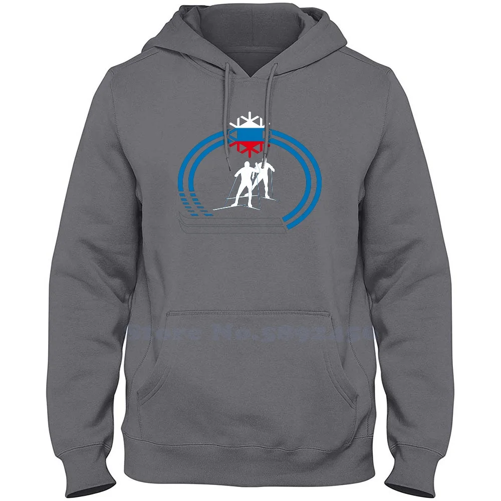 Russian Federation Cross-country Skiing Logo High-quality 100% Cotton Hoodie New Graphic Sweatshirt