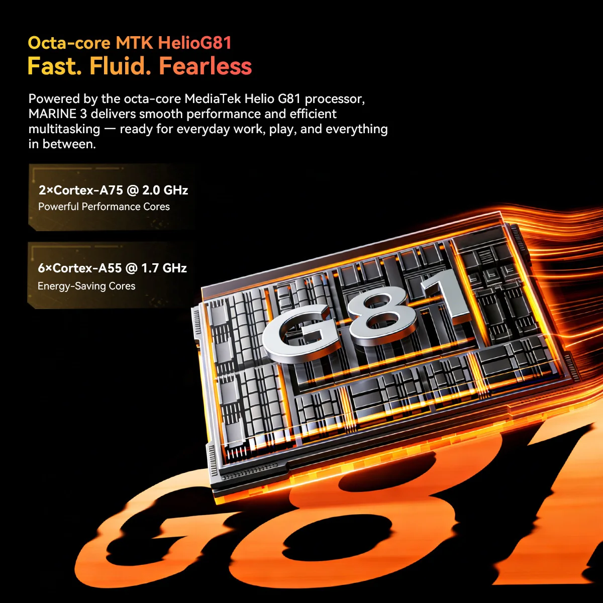 Blackview OSCAL MARINE 3 - 6.56" HD Smartphone, 5000mAh Battery