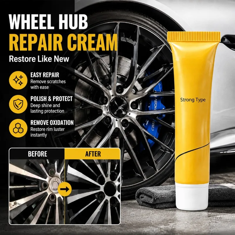 Aluminum‑alloy Wheel‑rim Repair‑paste Scuff‑scratch Restorative‑agent Polishing‑ointment Practical Automobile‑hub Refurbishing