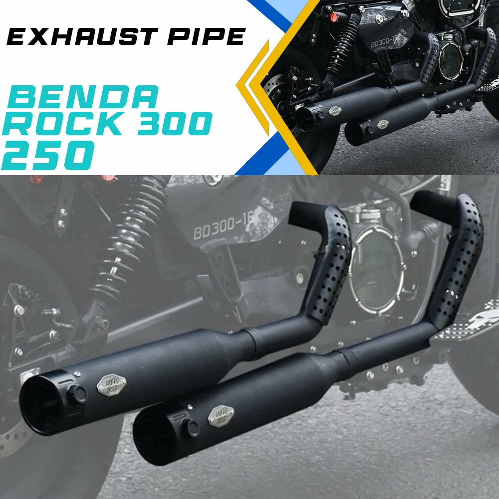 

For BENDA ROCK 250 ROCK 300 modified valve exhaust pipe adjustable sound for rock250 rock300