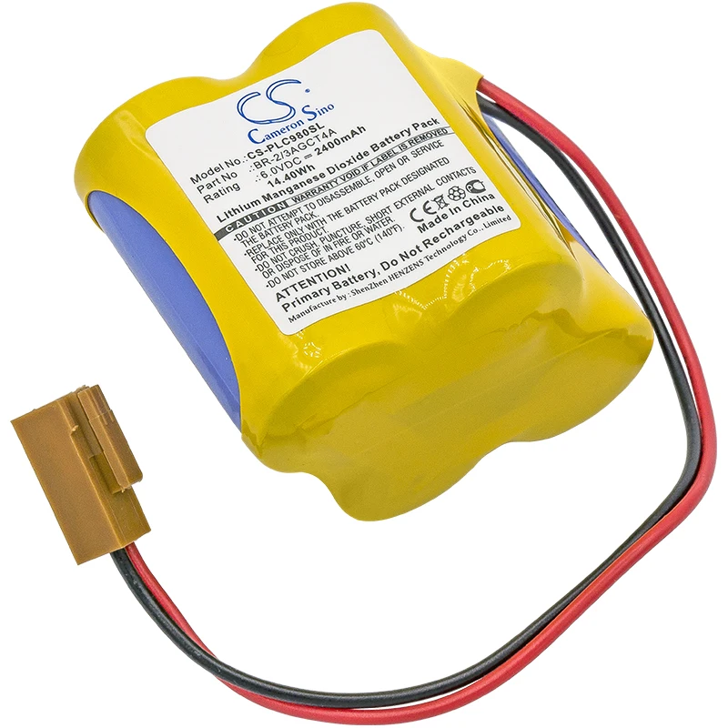 

Replacement Battery A98L00310025 BR2/3AGCT4A BR2/3AGCT4A for GE BR-2/3A4F Fanuc 18-T series programmable logic Robot controllers