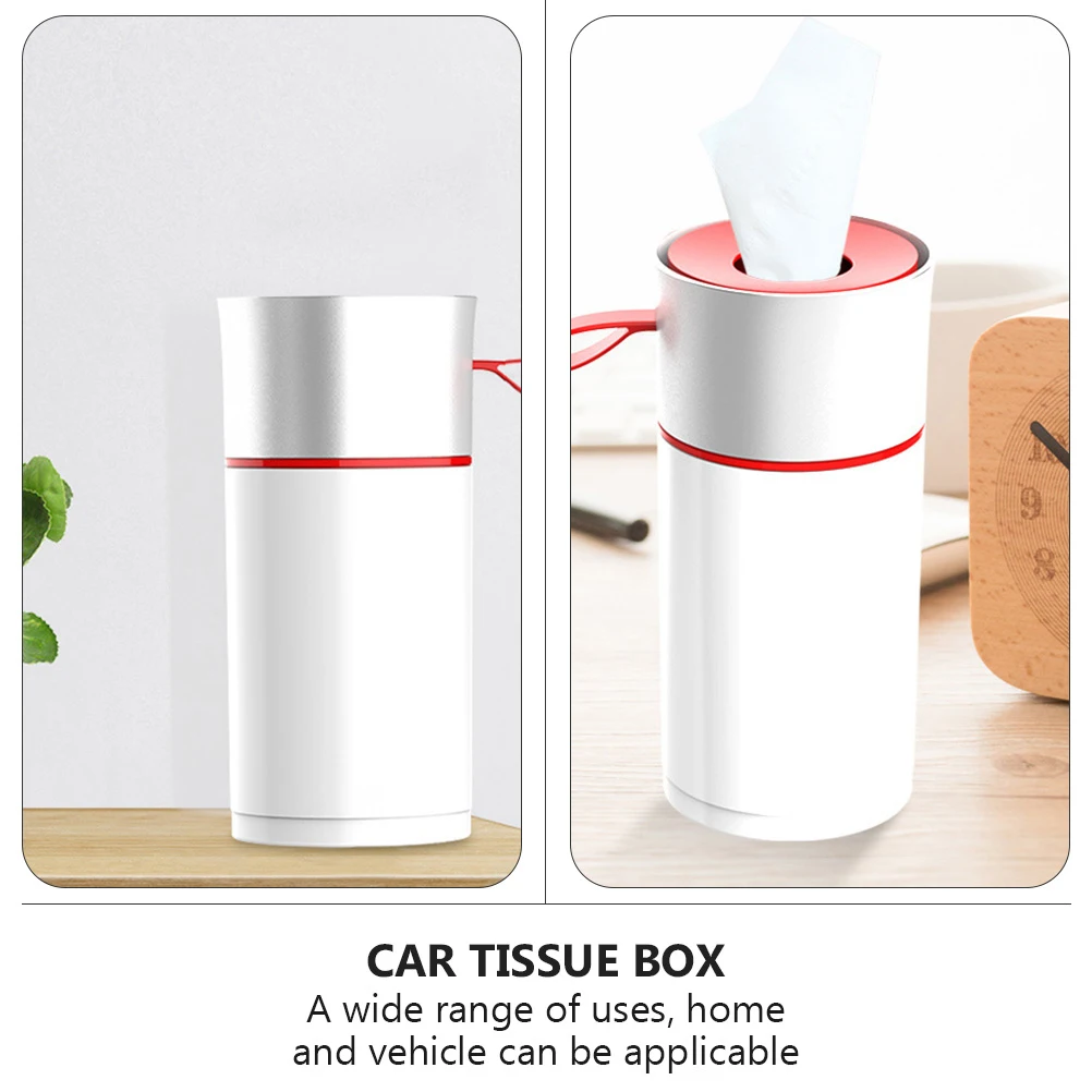 

Car Tissue Box Lightweight Eco Friendly ABS Aluminum Alloy Travel Paper Towel Storage Napkin Container Home Vehicle Practical