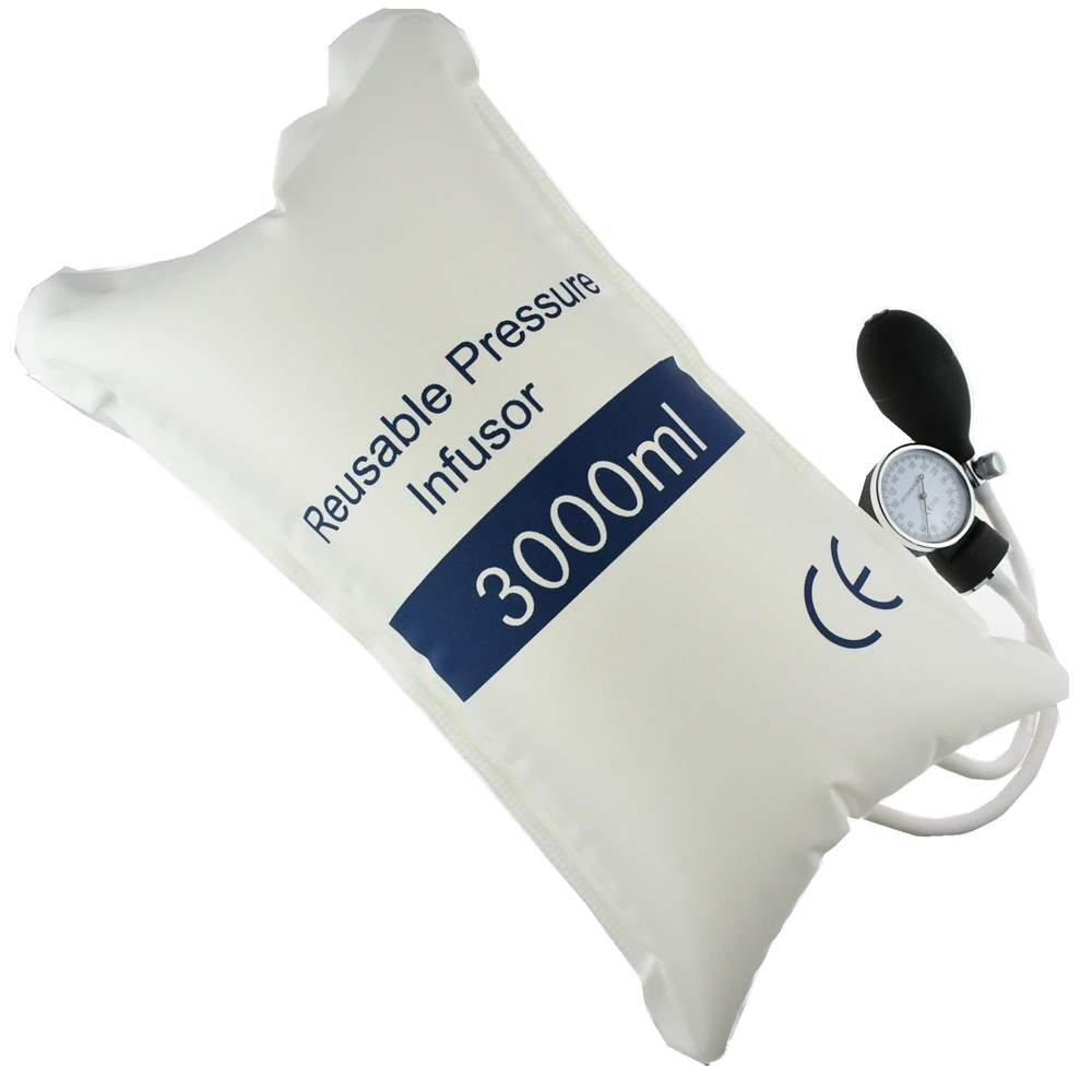 Infusion Pressure Bag with Pressure Display 500ml.1000ml.3000ml.5000ml for Blood and Fluid Quick Infusion