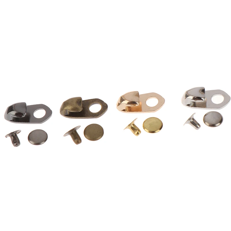 10set Shoe Lace Hooks Fittings Buckles with Rivets for Climb Hiking Shoes High Quality Durable