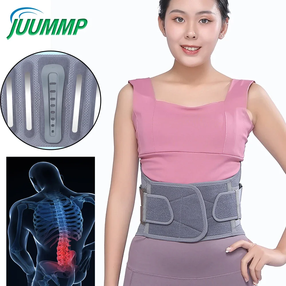 

Lower Back Braces For Back Pain Relief - Compression Belt for Men & Women - Lumbar Support Waist Backbrace For Herniated Disc