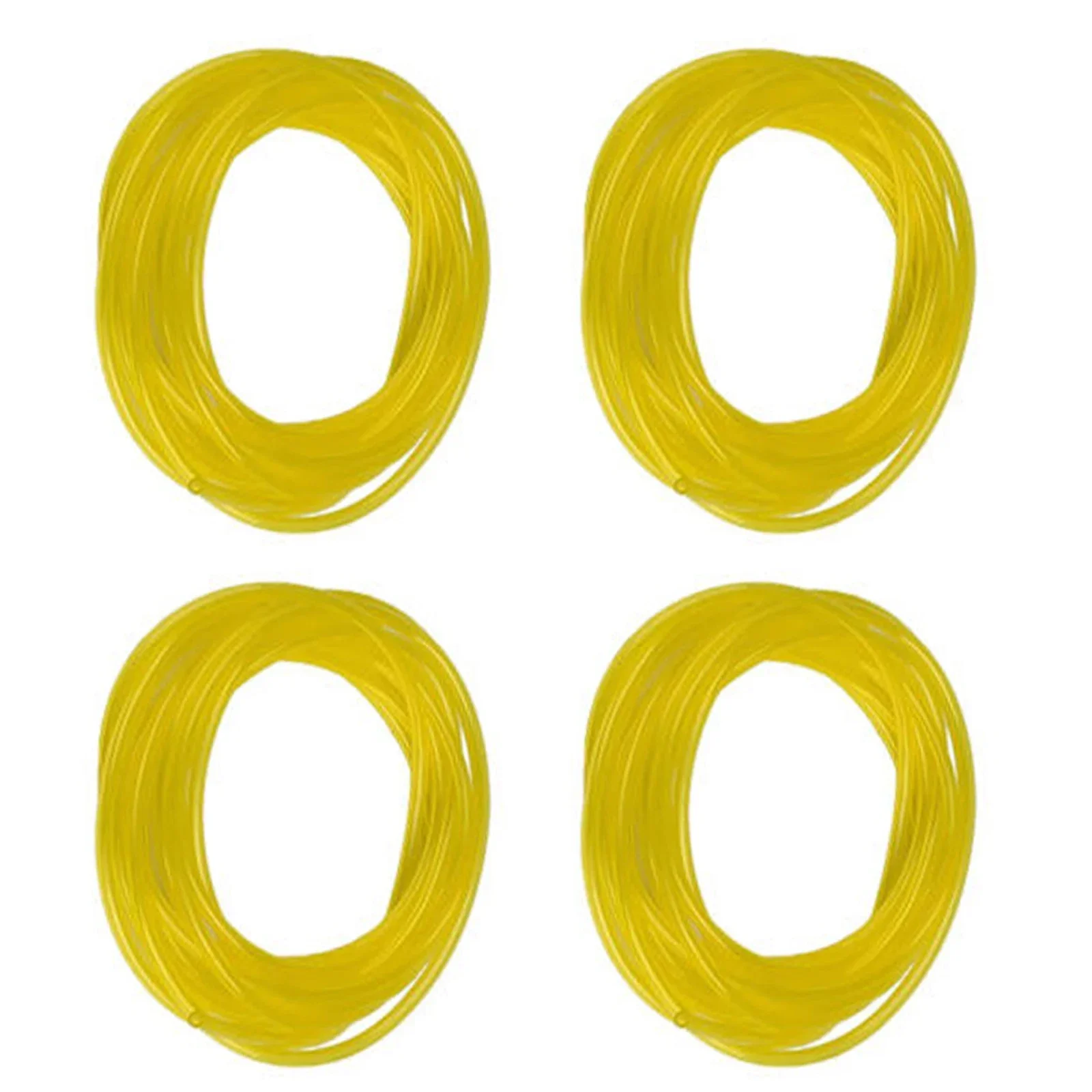 4 قطعة مجموعة خط الوقود 1 متر البنزين أنابيب الوقود خط الغاز خرطوم أنبوب خراطيم خط أنابيب البلاستيك الأصفر المنشار منفاخ حديقة أداة ملحق #4