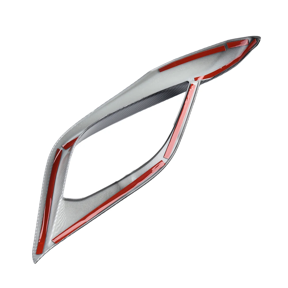 Decorative Frames Interior Trim Car Accessories 2pcs ABS Anti-scratch Strips Carbon Fiber Exterior Modification