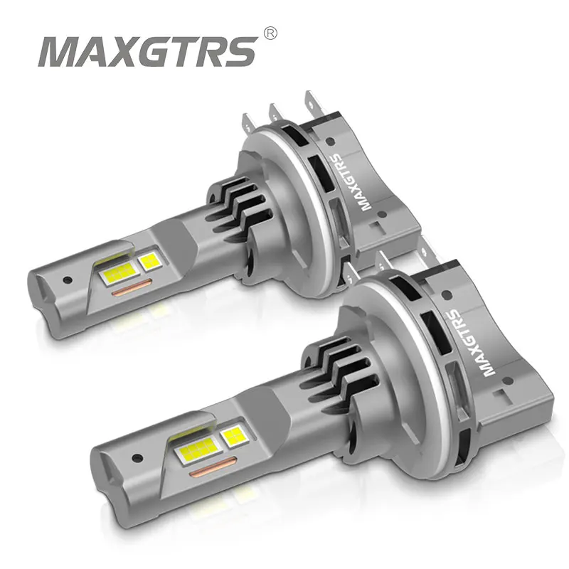 2pcs H15 LED Headlight Bulbs CANBUS 6500K White 30000LM Car LED High Beam DRL Driving Lamp With Cooling Fan Error Free