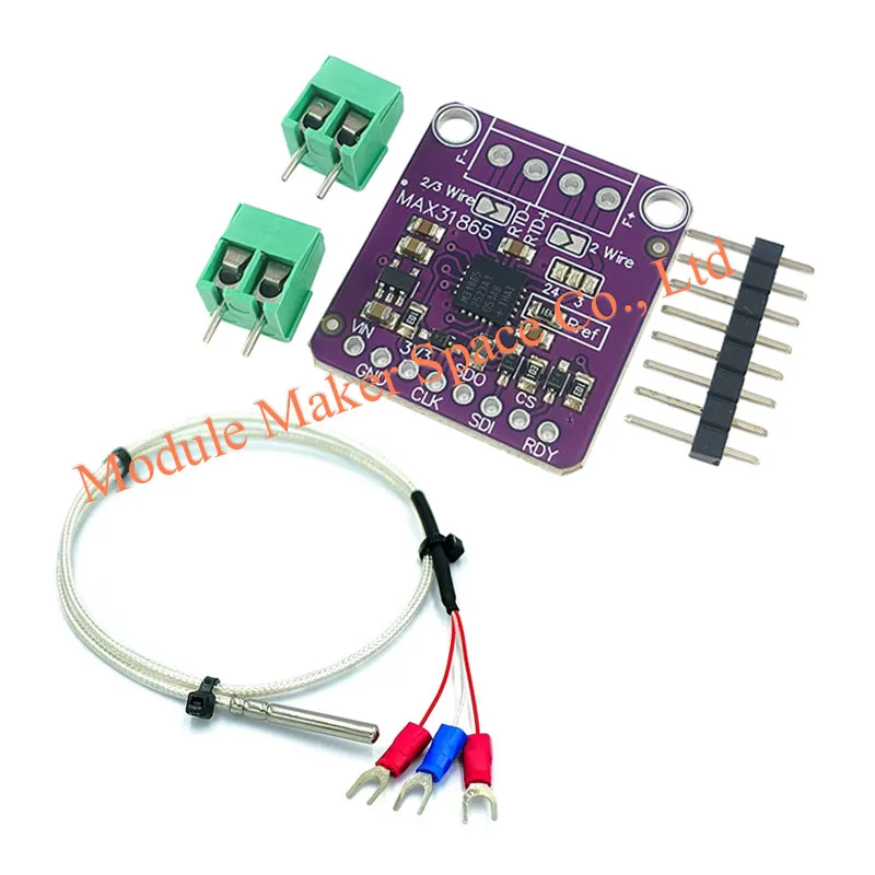 MAX31865 PT100 to PT1000 RTD-to-Digital Converter Board Temperature Thermocouple Sensor Amplifier Module 3.3V/5V for Arduino