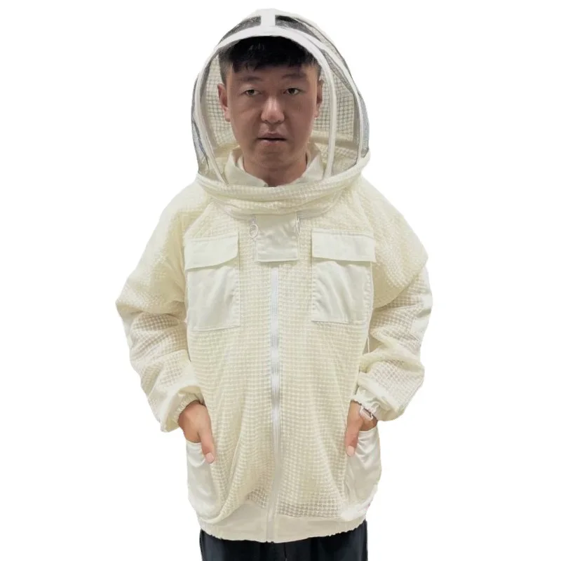 Round space hat export type half body cotton breathable anti bee suit, thickened anti bee sting 3D space suit