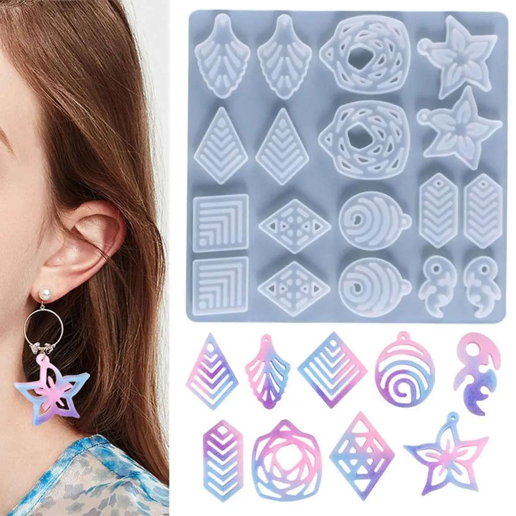 Silicone Resin Mould Casting DIY Jewelry Earring Earring Making