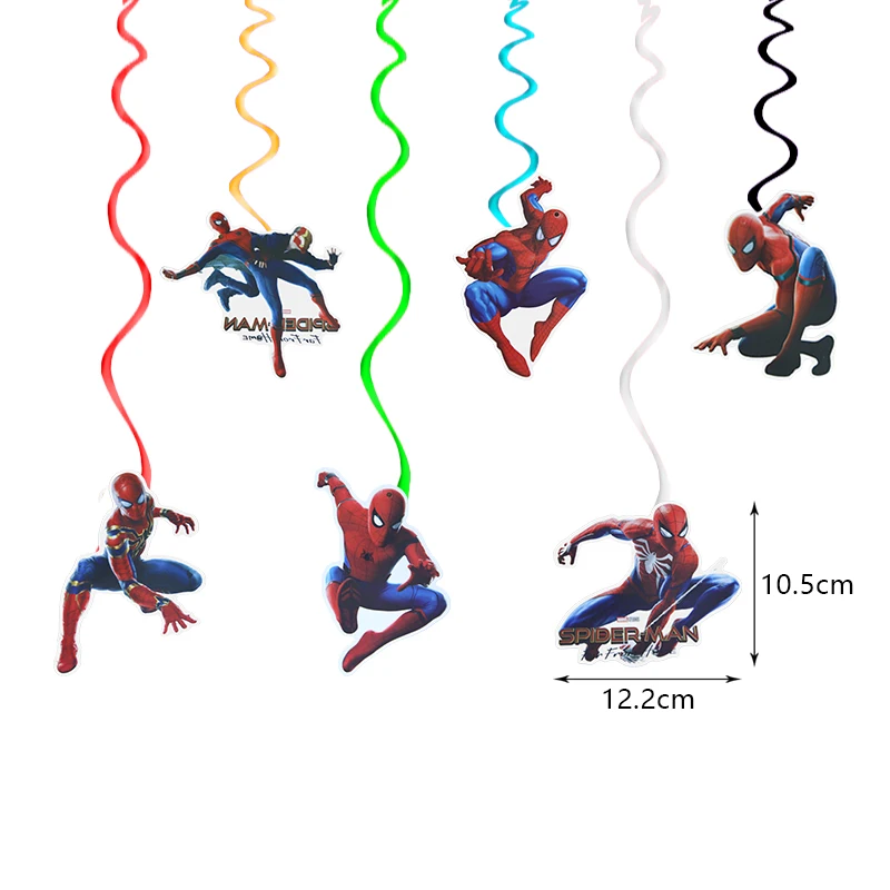 SpiderMan Geburtstagsparty-Dekoration, Aluminiumfolie, Latexballons für Kinder, Eventzubehör, Einweggeschirr, Banner, Hintergrund