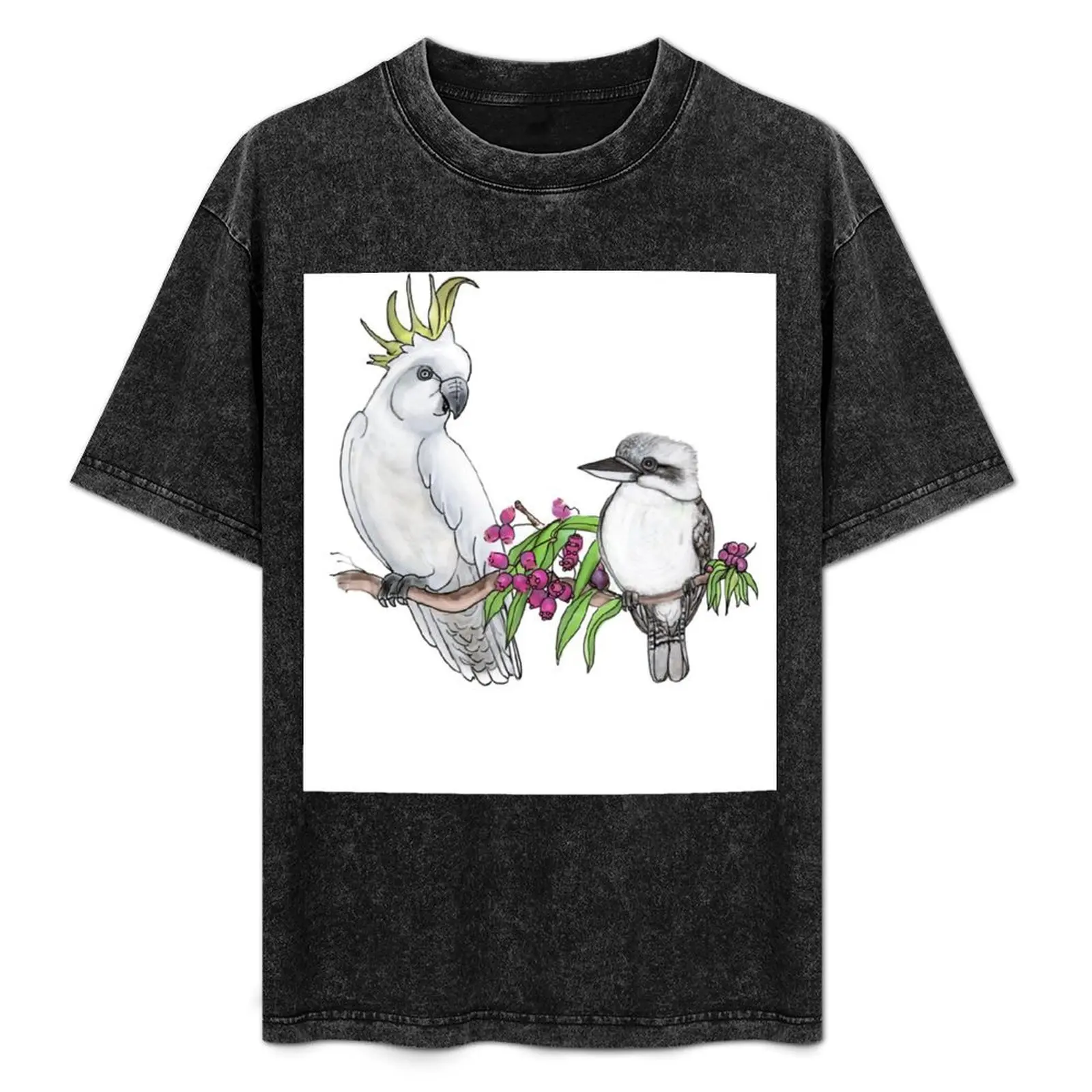 Cockatoo and Kookaburra share Romance T-Shirt oversized plus size tops sweat men clothings