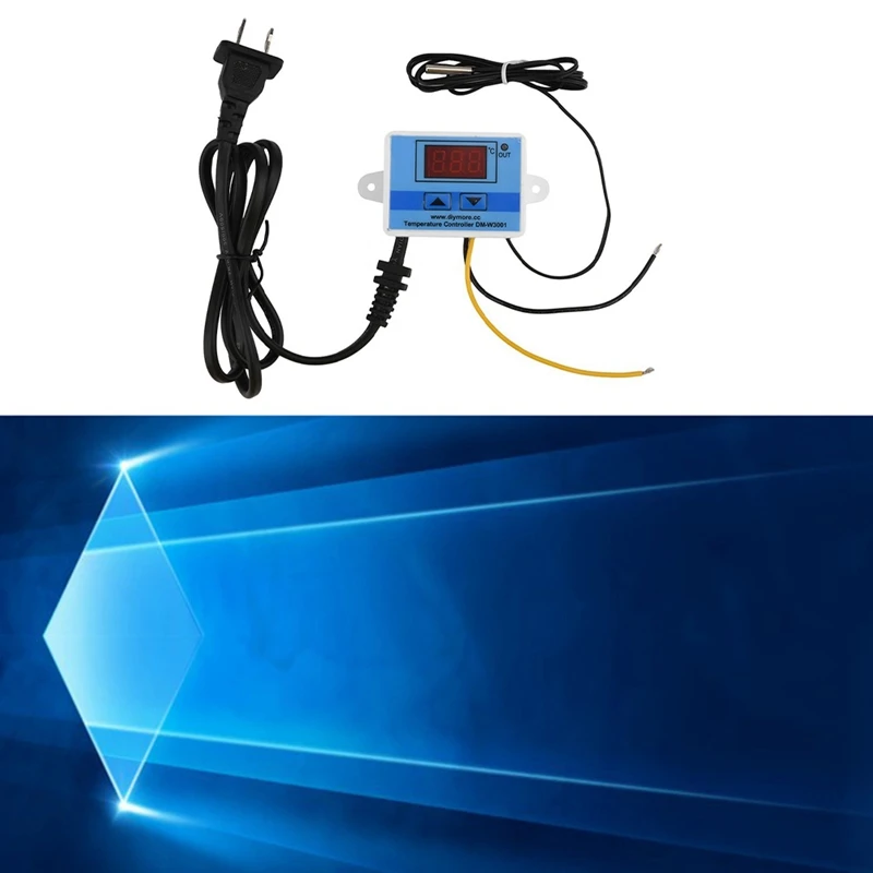 Controlador de XH-W3002 de 110-220V/1500W, interruptor de Control de temperatura Digital computarizado, controlador inteligente con enchufe estadounidense