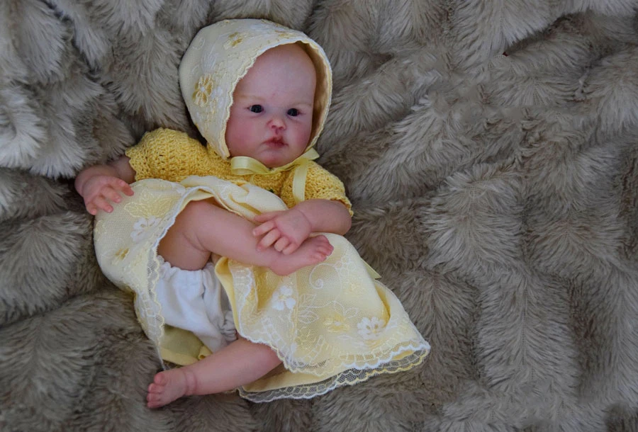 Zestaw Lalki Reborn Mina Mini 10 Cali Niedokończony Niemalowany Części Lalki Zawiera Ciało i Oczy Prezent Urodzinowy Świąteczny dla Dziecka
