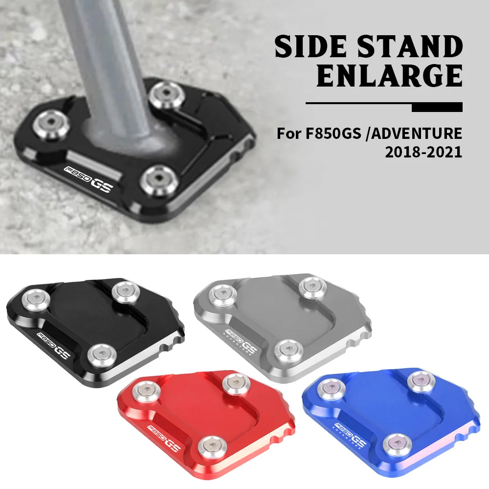 

FOR BMW F850GS/ADVENTURE 2018-2021 CNC Accessories Foot Side Stand Pad Plate Kickstand Enlarger Support Extension Anti-skid