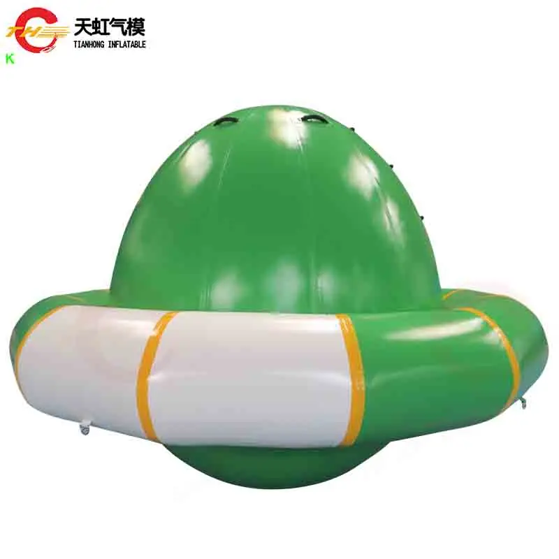 Schneller Luftversand, 3 m/4 m Durchmesser, riesiger aufblasbarer Wasserspinner für Wasserpark, kommerzielles aufblasbares Wasserspielzeug für Erwachsene