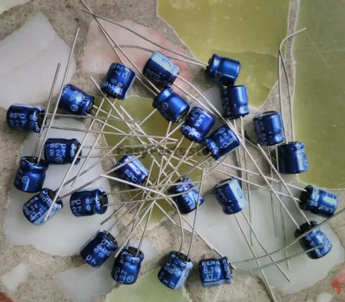 5/10PCS Blue Series 6.3V 47UF Audio Electrolytic Capacitor, Size: 5×5MM
